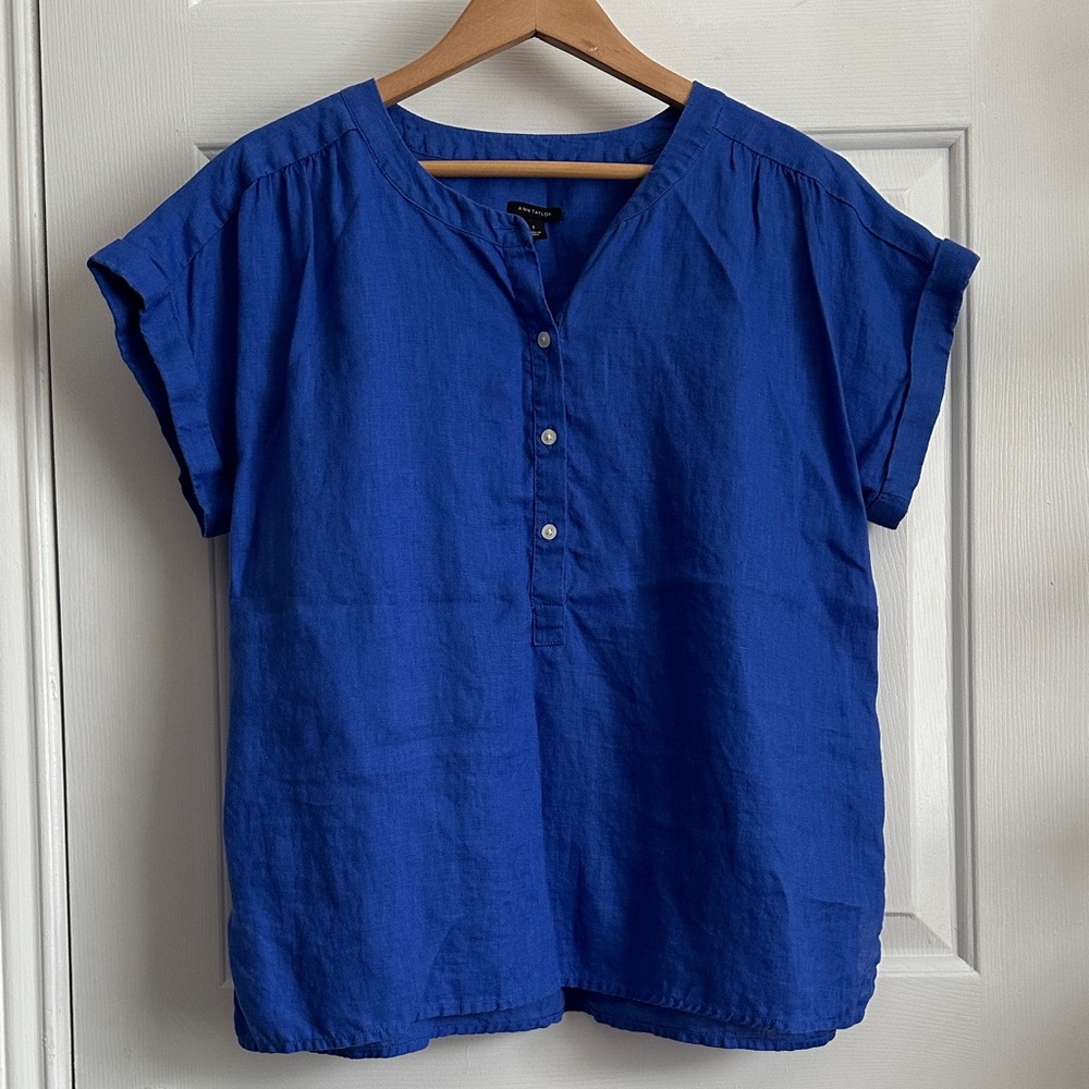Ann Taylor Blue Blouse